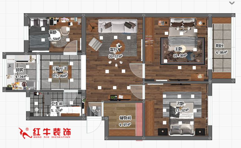 蔣琛_九條巷106㎡現(xiàn)代風“養(yǎng)老房”裝修，給設計做減法！01+logo