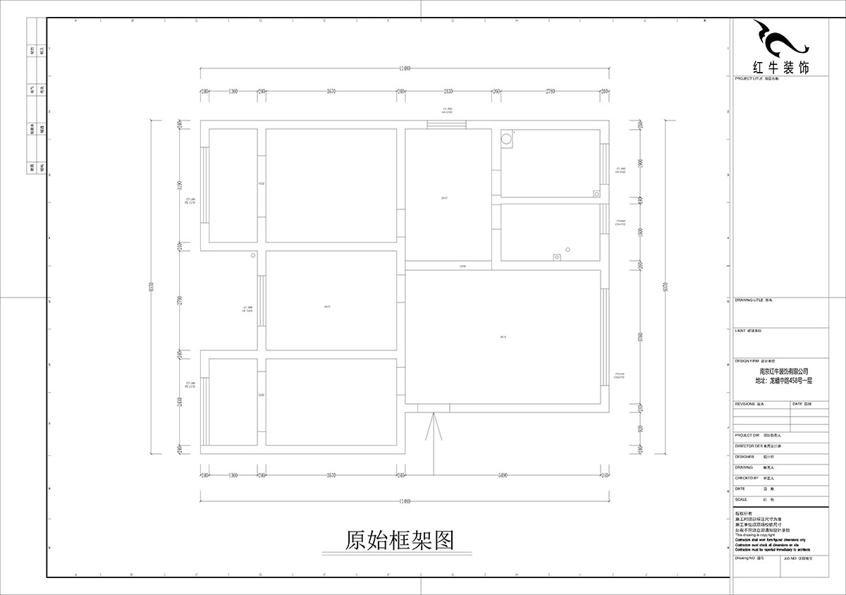 孟憲濤｜石門坎110號(hào)1-404-100㎡-現(xiàn)代簡(jiǎn)約風(fēng)格｜3室1廳1衛(wèi)｜老房裝修｜定制家｜全包14萬｜00_01原始框架圖